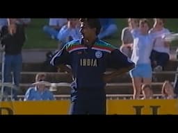 World Cup 1992. How plumb?! Srinath gets the run out in the end but how was this given not out?