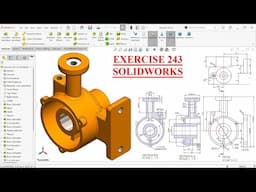 SolidWorks Tutorial for beginners-Exercise 243