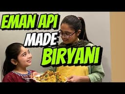 Aayat Arif || Eman Api Made Biryani || vlog