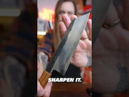 Sharpening my knife for the first time