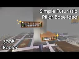 FULL TUTORIAL | A SIMPLE FUTURISTIC BASE IDEA FOR 3008 ROBLOX | MyelPlays