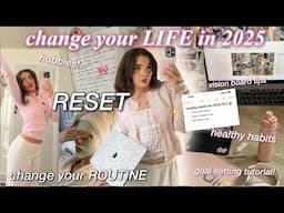 how to ACTUALLY achieve your goals in 2025🎀✨RESET routine, goal setting, vision board tips🫧