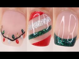 12 easy nail designs for Christmas / New Years Eve , glitter nails , Christmas nail art compilation