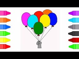 Balloons For Kids Coloring Pages | Coloring Book for Children