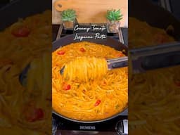 Creamy Tomato Linguine Pasta! #shorts