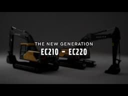 Volvo EC210 and EC220 Crawler Excavators.