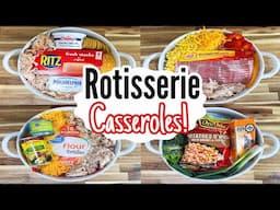 5 EASY Dinner Casseroles Using Rotisserie Chicken | Quick & TASTY Shortcut Recipes! | Julia Pacheco