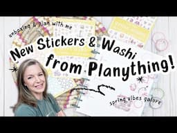 New Stickers & Washi from Planything | Unboxing & Plan With Me