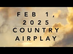 Billboard Top 60 Country Airplay (Feb 1, 2025)