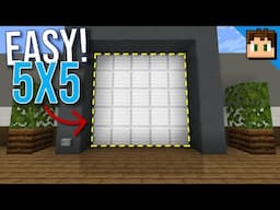 The SIMPLE 5x5 Piston DOOR! [Minecraft Bedrock 1.20] +Tutorial