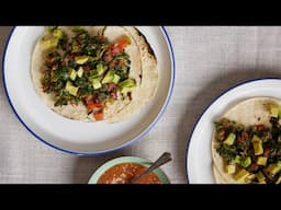 Pati Jinich - Egg Scramble with Quelites, Chiles, and Tomato (Taco it!)