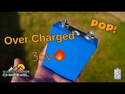 36v Over Charge Lithium Battery LiFePO4 Test