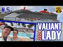 Valiant Lady 2024 Pt.5 - Bimini Beach Club, Pub Trivia, The Wake Dinner, Safe Cruise Parking, Debark