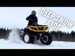 DEEP Snow Ride, 2024 Can Am Outlander 850 XT-P