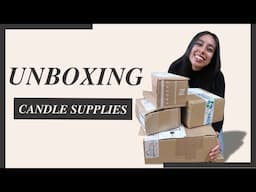 UNBOXING CANDLE SUPPLIES//TRENDY JARS, FRAGRANCE OILS & MORE!