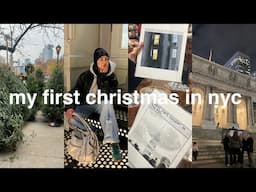 xmas in nyc 🎄 holiday markets, black friday haul & finals week