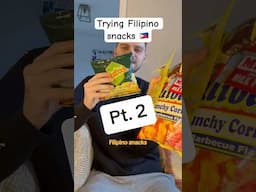 Trying Filipino 🇵🇭 snacks pt. 2 #philippines #tagalog #pinoy