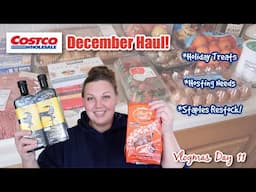 Costco Haul! Holiday Treats, Hosting Needs, Staples Restock! Monthly Costco Restock | VLOGMAS DAY 11