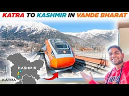 Katra to Kashmir: First Vande Bharat Train Journey 🚆✨ A Historic Ride! Katra to Srinagar