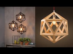 Best Popsicle Stick Light | DIY Craft | Wall Hanging Craft | Wood working Tricks | decorative lights