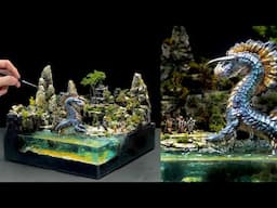 How To Make Diorama SWAT Team Attack Lindworm Dragon