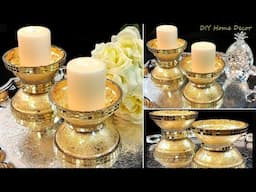 Dollar Tree DIY Home Decor DIY Dollar Tree High End Candle Holders