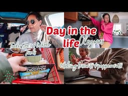 DAY IN THE LIFE| TRADER JOE'S & WHOLE FOODS RUN| Vlogmas 12 & 13 2024| Tres Chic Mama