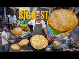 India’s Biggest Chole Puri Only 60₹/- | Pddapuram Pedda Puri | ​⁠@IndianFoodExplorer