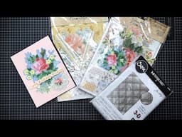 Start from Stash: Quick Collage Card ft. Old Tim Holz Wallpaper Ephemera Packs!