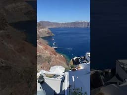 The view from Oia Santorini, Greece 🇬🇷