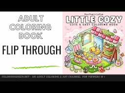 Little Cozy Cute & Easy Coloring Book Flip Through | Southern Lotus