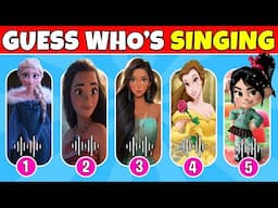 Guess Who's Singing 🎤🎙️🎶| Disney Song Quiz Challenge | Elsa, Mirabel, Moana, Asha, Luisa, Vanellope