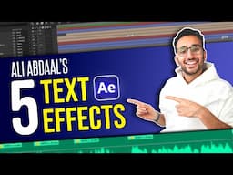 5 Easy (and VIRAL) Text Animations like Ali Abdaal | After Effects Tutorial in Hindi - 2023