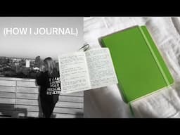 my daily journaling routine, favorite prompts + tips to start journaling