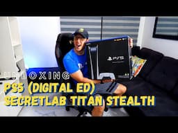 UNBOXING: PS5 Digital Edition & Secret Lab Titan Stealth Gaming Chair