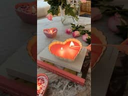 Valentine’s Candle💘#diy  #valentinesday