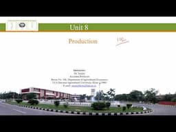 Production (Unit 8 part 1)