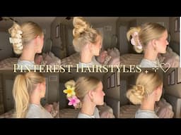 ♡ easy pinterest inspired hairstyles ₍ᐢ. .ᐢ₎ ₊˚⊹♡