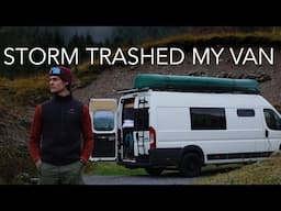 My first week of Van Life In Scotland (A Storm Wrecked my Van)