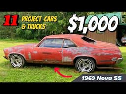 11 Classic Cars & Trucks For $1000 to $5000!