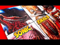 HORROR Artist Draws SONIC Characters as Monsters ✍️ (Shin Sonic Tapes)