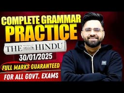 Complete English Grammar Practice | The Hindu Newspaper | SSC CGL/CHSL/CPO | Bank PO/Clerk | NDA/CDS