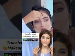 Do try Transferproof Makeup Hack😳😧❌✅ #transferproofmakeup #makeuphacks #shorts #viralhacks #makeup