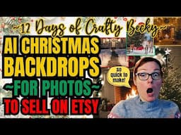 Create AI Christmas Backdrops in Ideogram.ai for Family Photos to Sell on Etsy | Crafty Becky