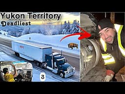 Dukhi kar diya Truck driver ko | Solo Trucking in Yukon Territory in Snow | 689