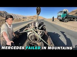 V6 vs Basic Tools: Afghan Mechanic Rescues Faulty Truck Engine From the Mountains!