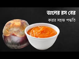 অল্প সময়ে তালের রস বের করার সহজ পদ্ধতি এবং সংরক্ষণ | Tal Pitha Rosh | Taler Rosh | Palm Pulp | Puree