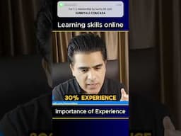 Importance of experience and learning skills online #learnonline  #skillbuilding #sunnyali