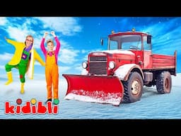 Snowy Roads and Snow Plows for Kids! ❄️🚗 Fun and Educational Winter Vehicle Adventures | Kidibli