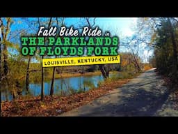 Fall Bike Ride in The Parklands of Floyds Fork, destination bike trail in Louisville, Kentucky, USA